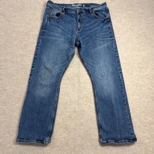 Wrangler Retro Slim Bootcut Jeans Mens 35x27 Medium Wash Blue Denim